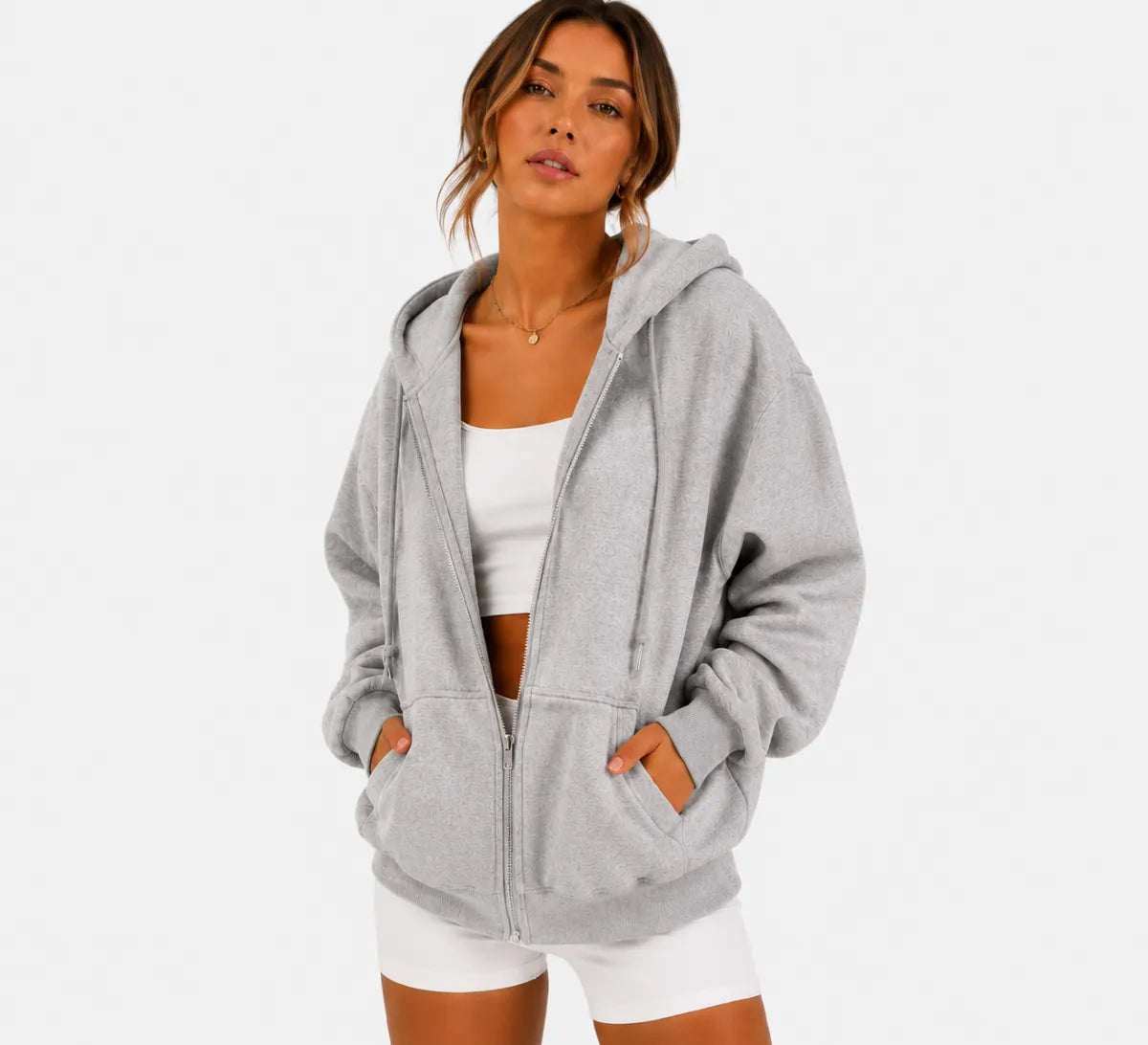 Womens Full zip hoodie