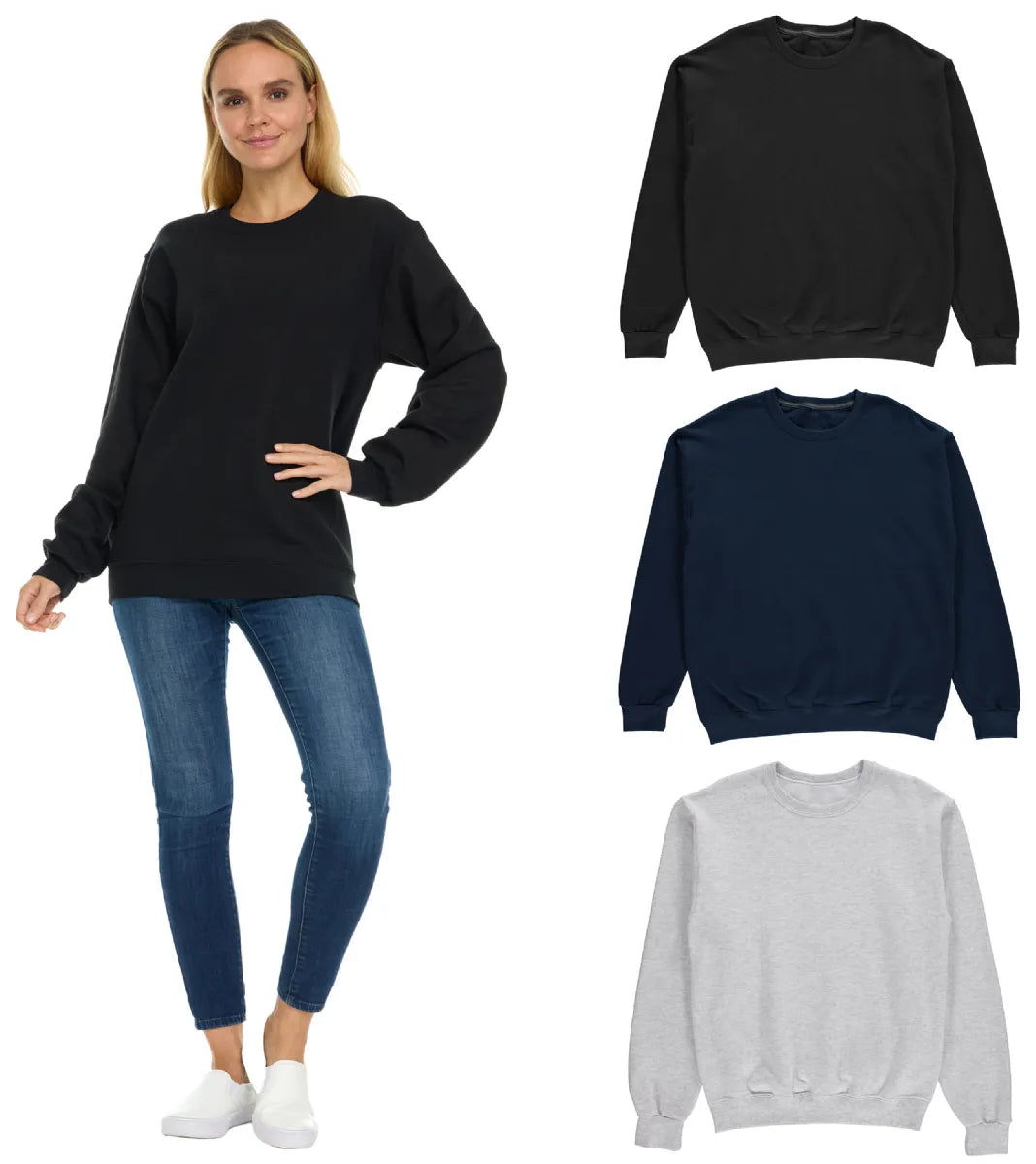Womens Oversized Crewneck Sweatshirts
