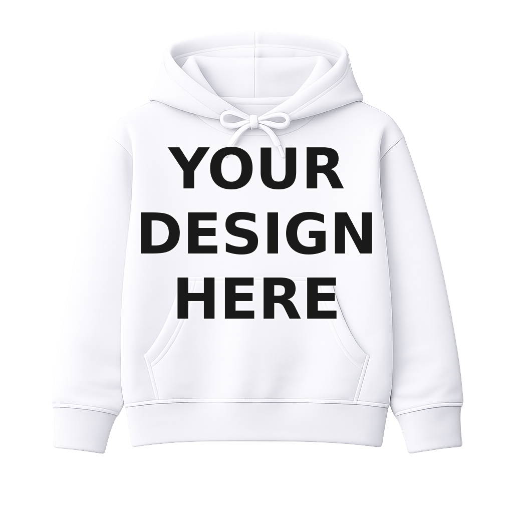 White Youth Hoodie - Your Design Here