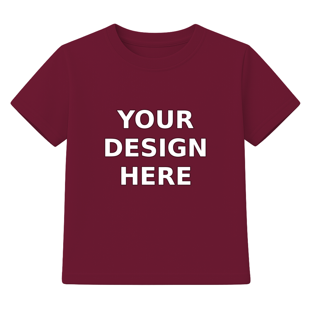 Maroon Youth T-Shirt - Your Design Here